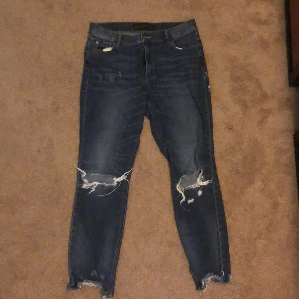EXPRESS Ankle Legging High Rise Jeans (regular)
